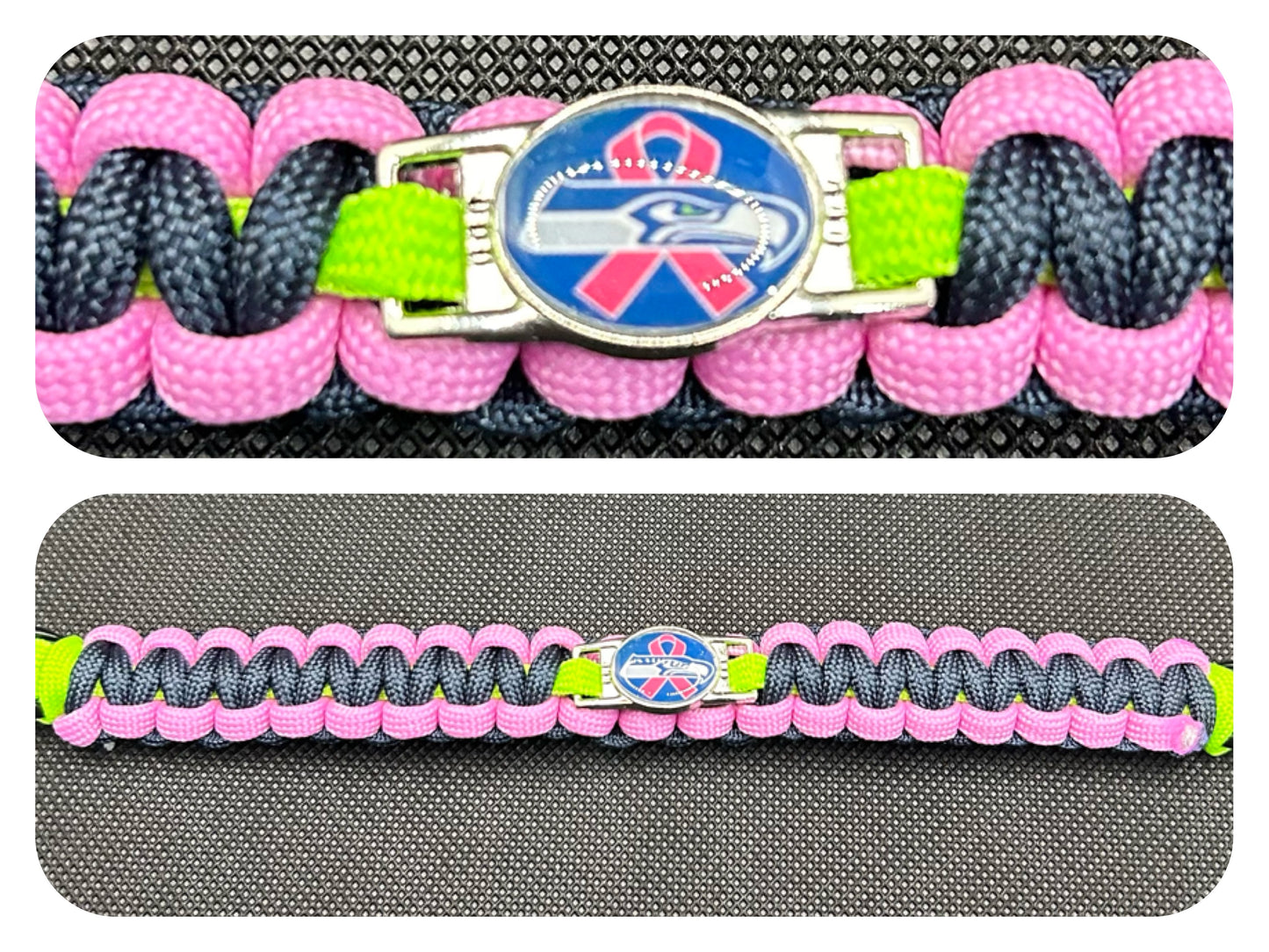 Seattle Seahawks Inspired BCA Paracord/Survival Bracelet