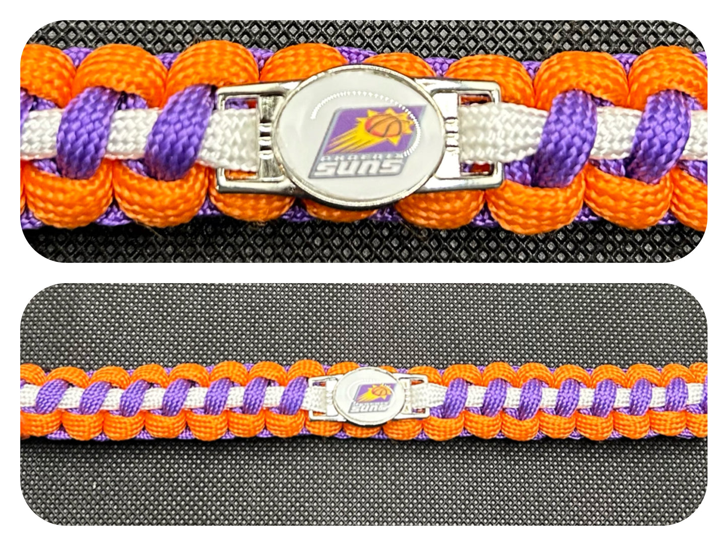 Phoenix Suns Inspired Paracord/Survival Bracelet