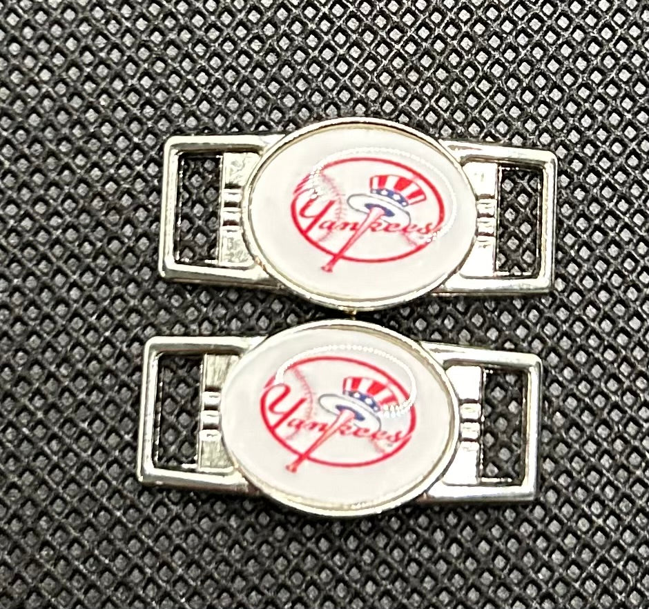 New York Yankees Inspired Paracord/Shoelace Charms (Set of 2)