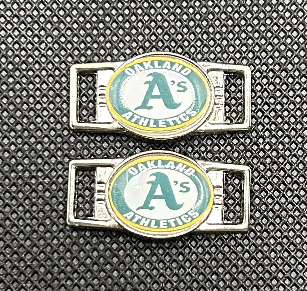 Oakland Athletics Inspired Paracord/Shoelace Charms (Set of 2)