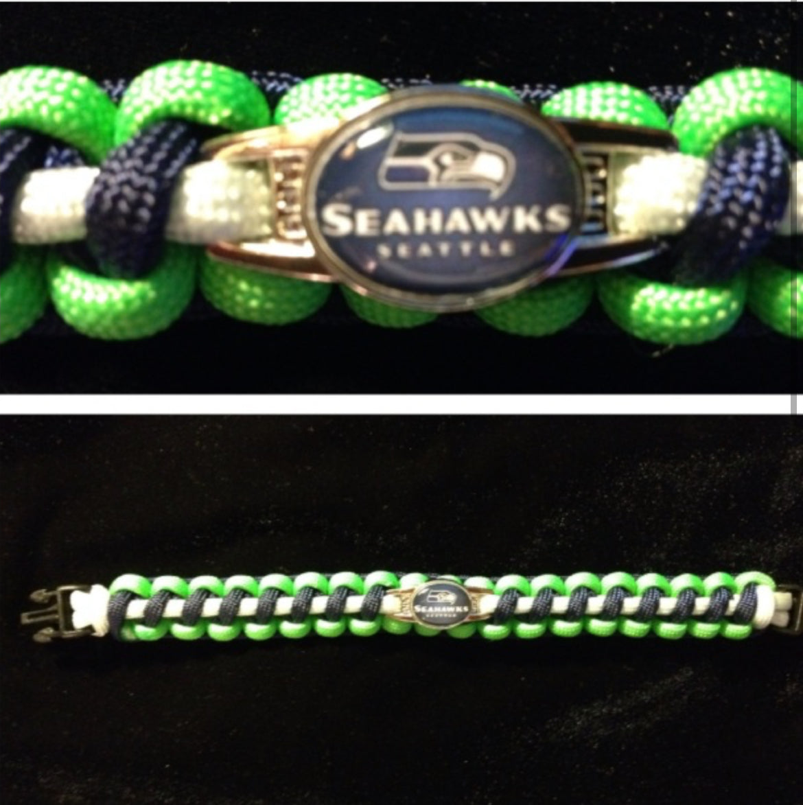 Seattle Seahawks Paracord/Survival Bracelet