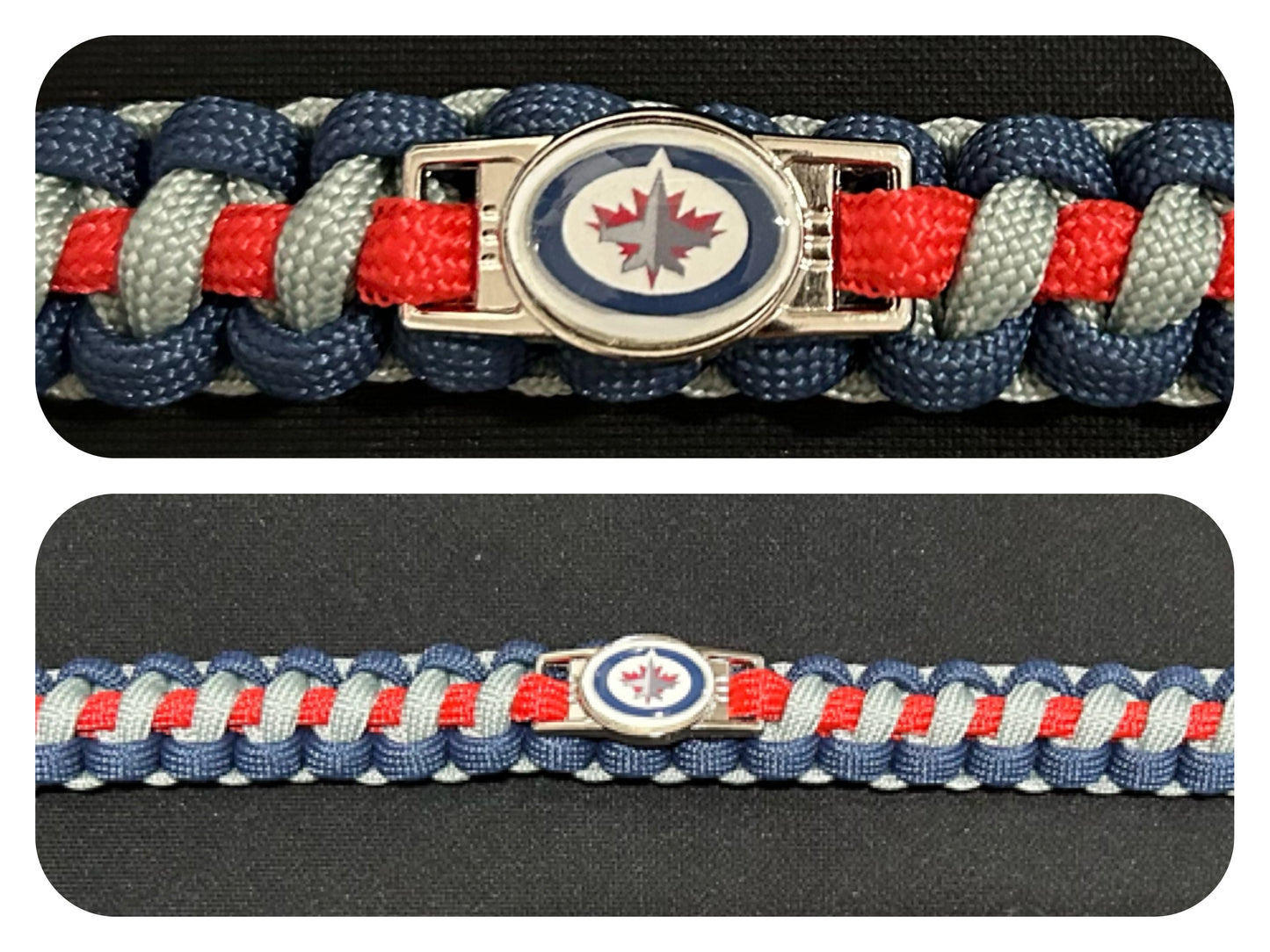 Winnipeg Jets Inspired Paracord/Survival Bracelet