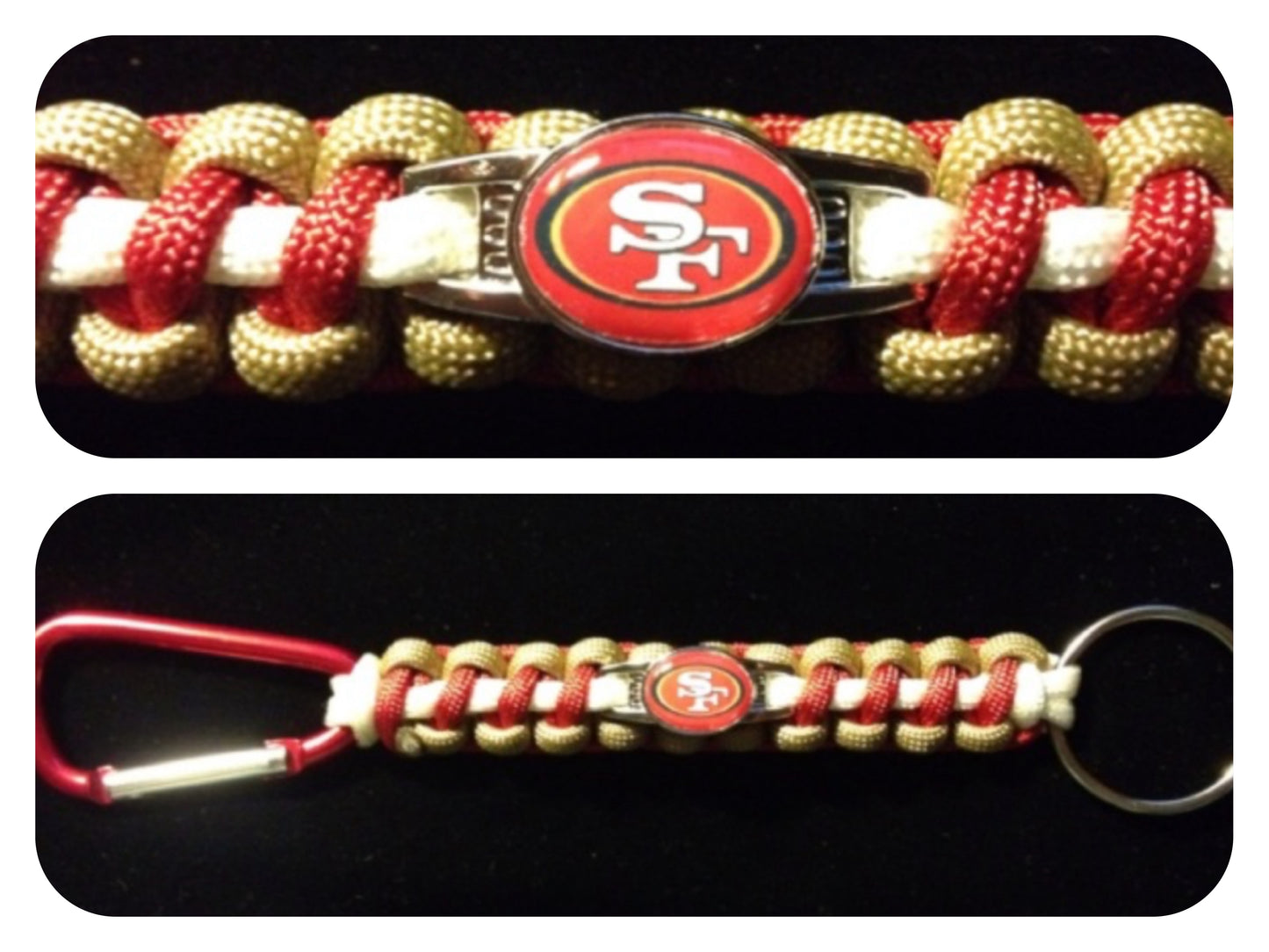 San Francisco 49ers Inspired Survival Keychain