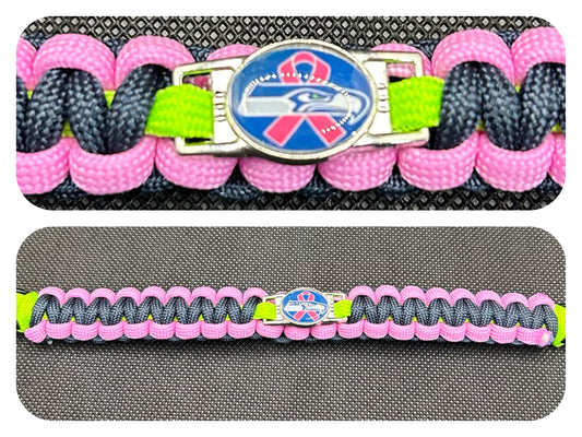 Seattle Seahawks Inspired BCA Paracord/Survival Bracelet