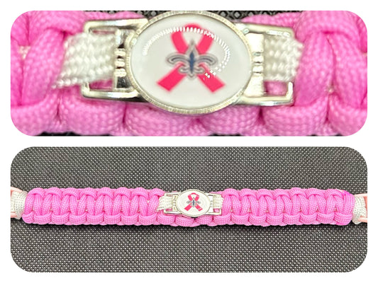 New Orleans Saints Inspired BCA Paracord/Survival Bracelet