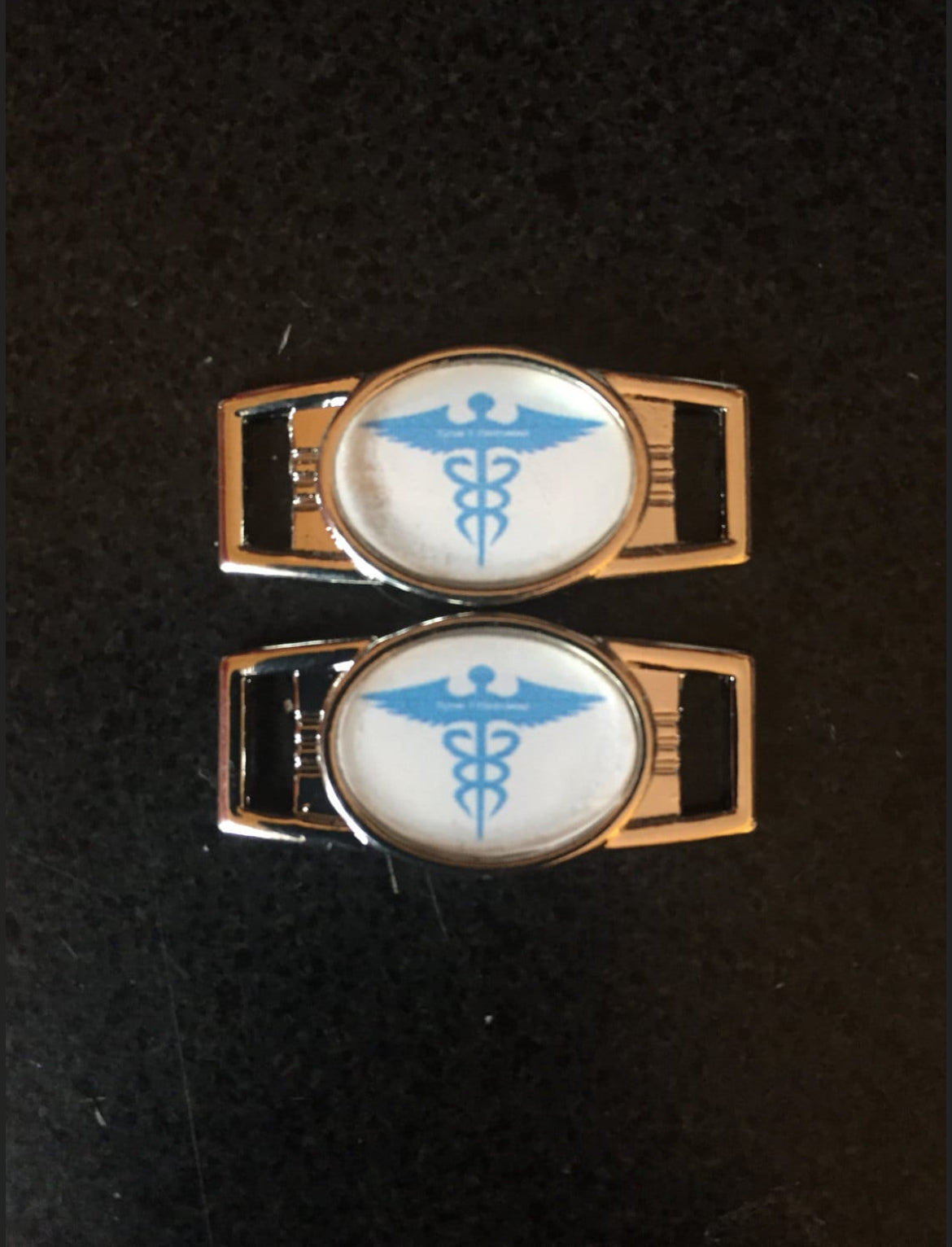 Caduceus Paracord/Shoelace Charms (Set of 2)