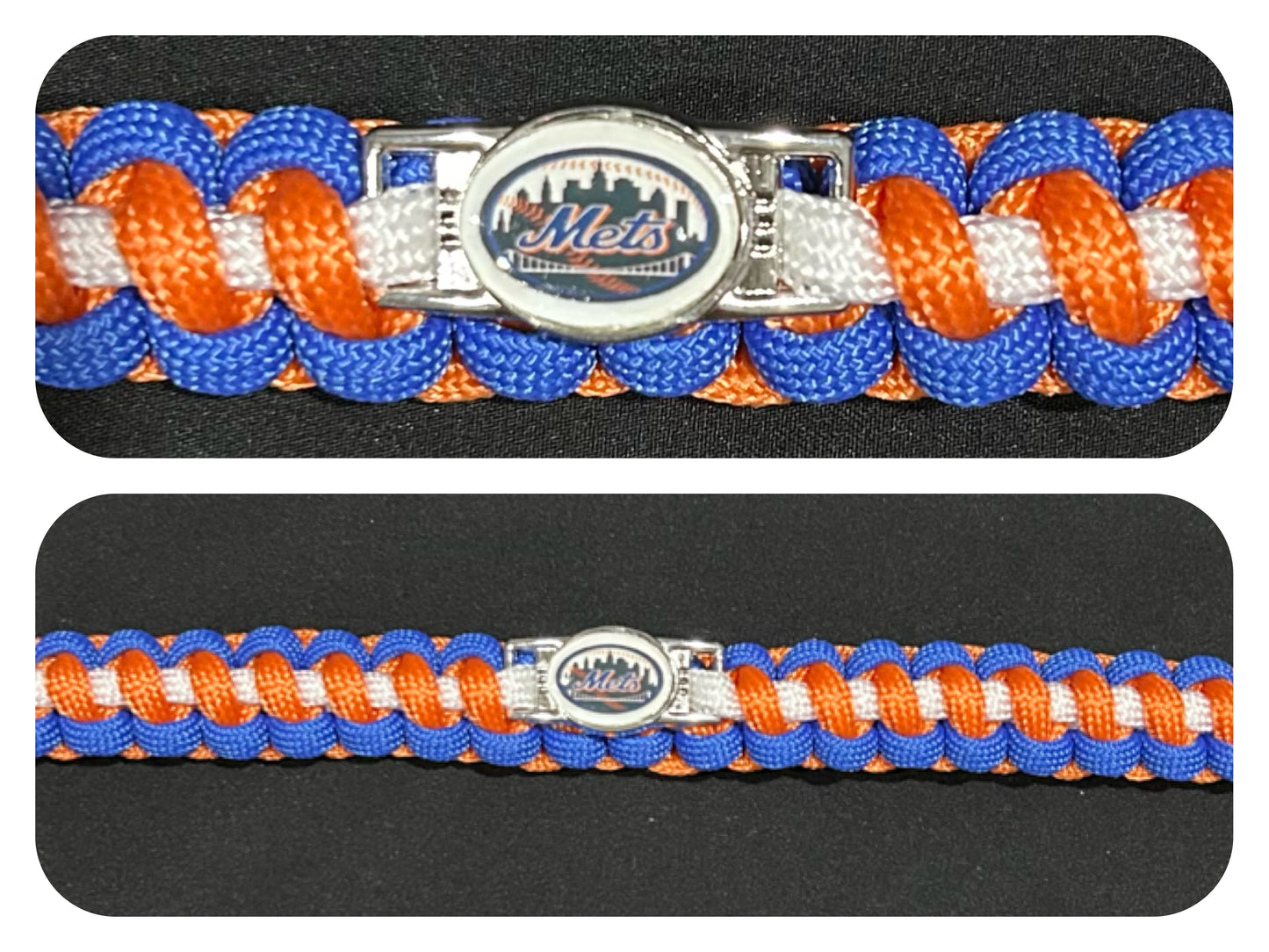 New York Mets Inspired Paracord/Survival Bracelet