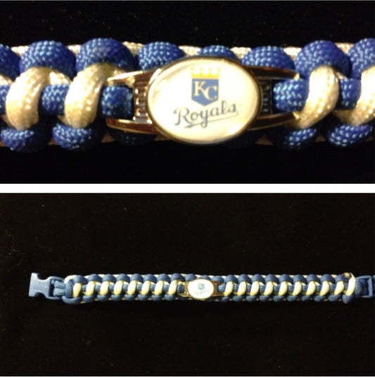 Kansas City Royals Inspired Paracord/Survival Bracelet