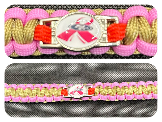 San Francisco 49ers Inspired BCA Paracord/Survival Bracelet