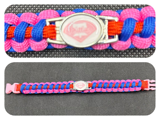 Philadelphia Phillies (Pink) Inspired Paracord/Survival Bracelet
