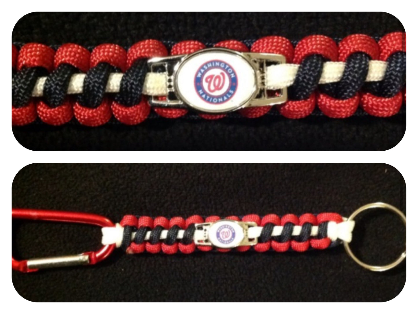 Washington Nationals Inspired Paracord/Survival Keychain