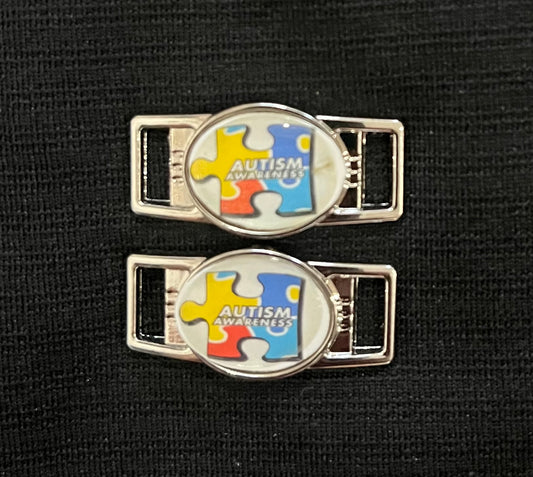 Autism Puzzle Paracord/Shoelace Charms (Set of 2)